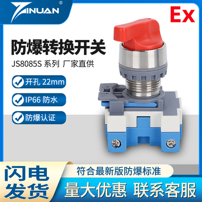 新款孔22mm万能转换开关防爆旋钮