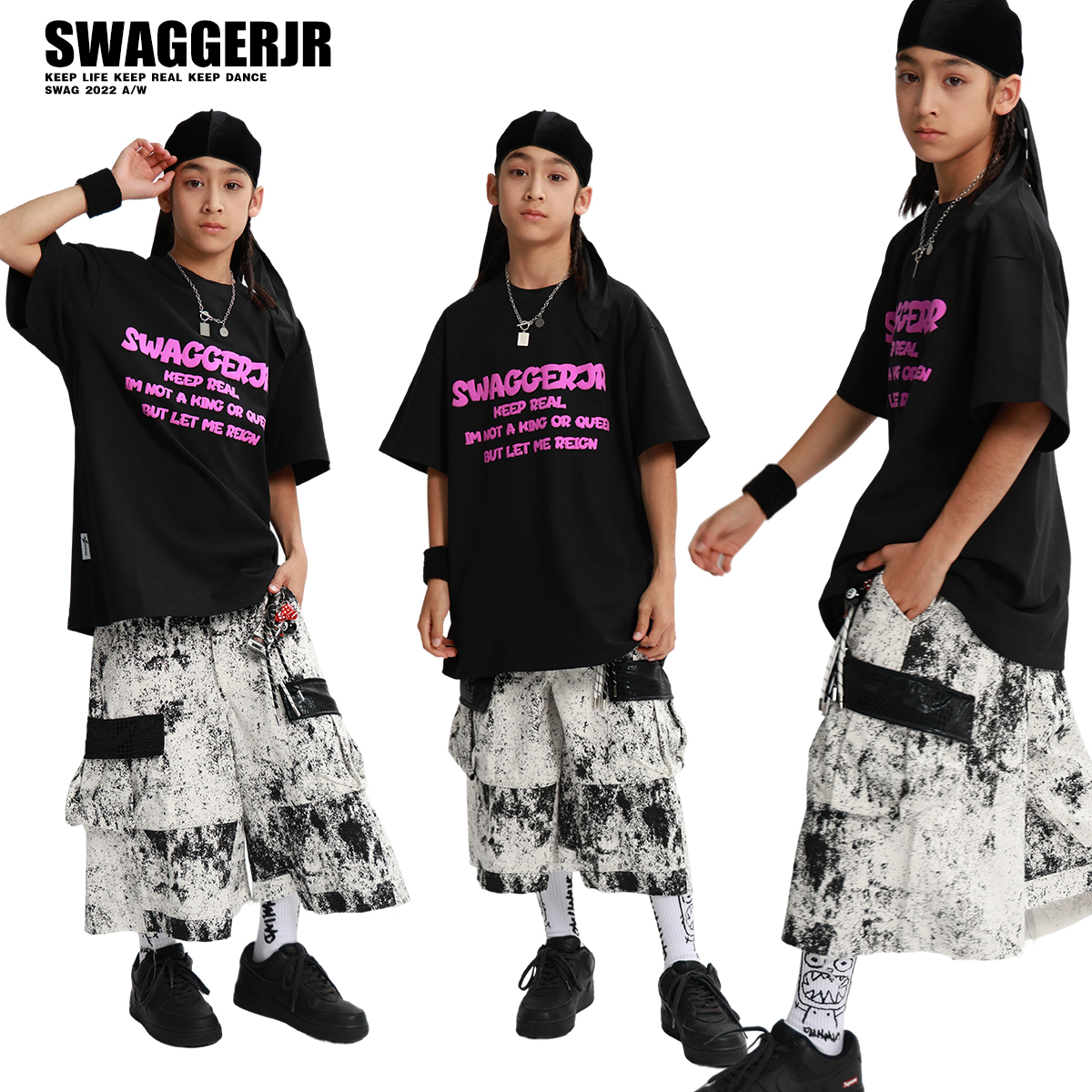 儿童街舞演出服女童爵士舞服装