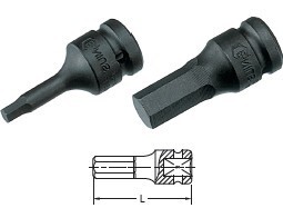 12.5 21M 气动内六角旋具套筒4 天赋进口