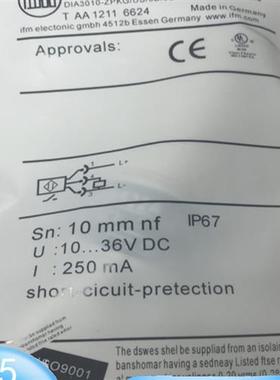 IFM速度监控开关DI5031 DI521A DI522A DI5024 DI5009议价