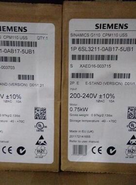 G110变频器0.75KW6SL3211-0AB17-5UB1 现货 实价销售