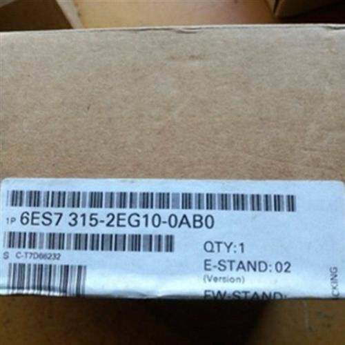 全新原装6ES7 315-2EG10-0AB0 S7-300CPU315-2PN/DP现货