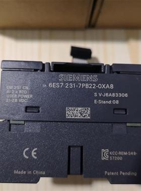 6ES7 231-7PB22-0XA8 S7-200模拟输入模块6ES72317PB220XA8
