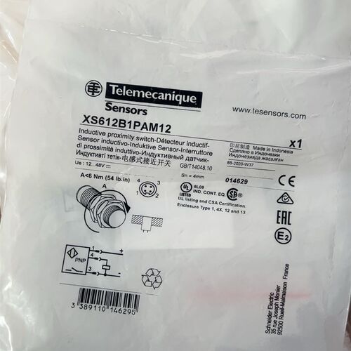 施耐德全新原装正品接近开关XS612B1PMA12 XS612B4PAM12特勒美科