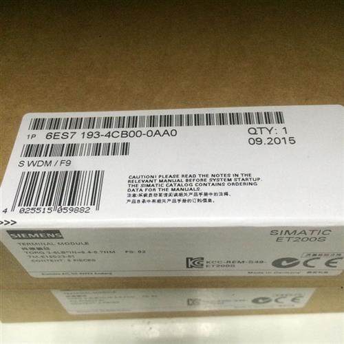 6ES7193-4CB00-0AA0 终端模块 6ES7 193-4CB00-0AA0