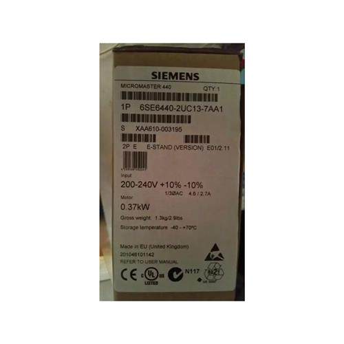 6SE6440-2UC13-7AA1MM440变频器0.37KW 6SE64402UC137AA1