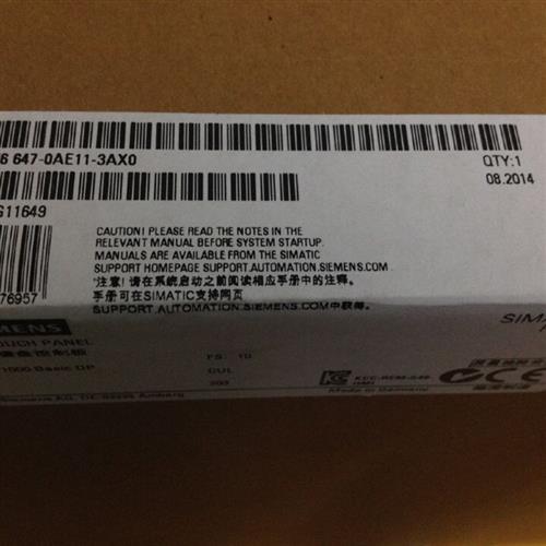 6AV6647-0AE11-3AX0 KTP1000DP触摸屏 6AV6 647-OAE11-3AXO