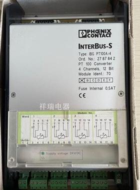 phoenix控制器 INTERBUS-S IBS PT100A/4 2787842询价