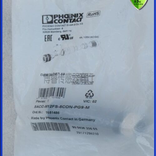 SACC-M12FS-4PL SH - 1424668现货 M12 4芯开关传感器金属连接器