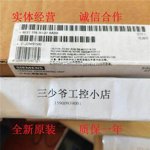 6ES7318-3EL01-0AB0 SIMATIC S7-300 CPU 319-3 PN/DP