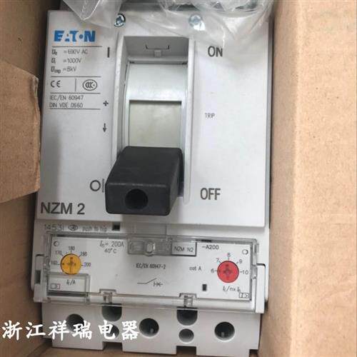 进口 全新正品MOELLER 塑壳断路器NZMN2-A200 NZM2-200A