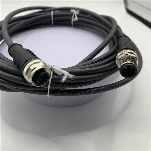 传感器连接线接插EK4 EZ4-5M/GSC M12两端公母插头5米线