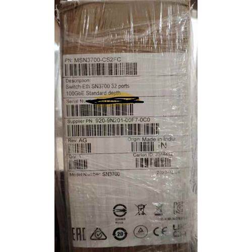 全新msn3700-cs2fc Mellanox迈络思3700以太网交换机QSFP28 100G