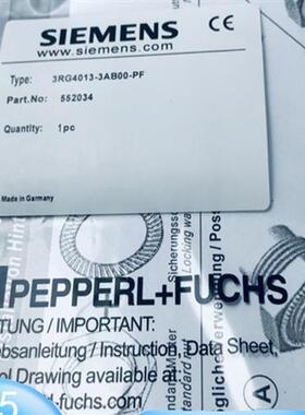 全新3RG4013-3AB00-PF 3RG4013-3AA00-PF 接近开关传感器