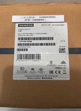 6EP1436-3BA00SITOP开关电源24V/20A  6EP1436-3BA00原装