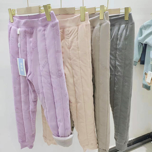 无骨缝制儿童棉裤 柔软保暖内搭 无束缚感石墨烯校服神器