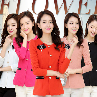春装女装小西服外套韩版女装修身西服外搭小外套女款上衣秋装外套