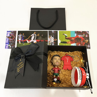 葡萄牙7号C罗手办模型足球公仔摆件周边生日礼物盒情人节送男朋友