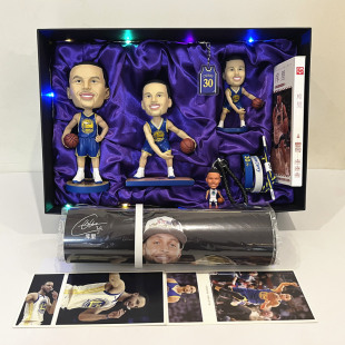 斯蒂芬库里手办人偶模型生日礼物礼盒套装 高档篮球创意周边送男生
