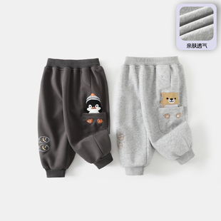 婴儿裤子男童春秋季洋气卫裤秋冬女宝宝长裤儿童春秋款小童春装潮