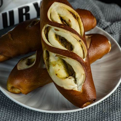 烧椒鸡肉碱水面包焙叔手作面包