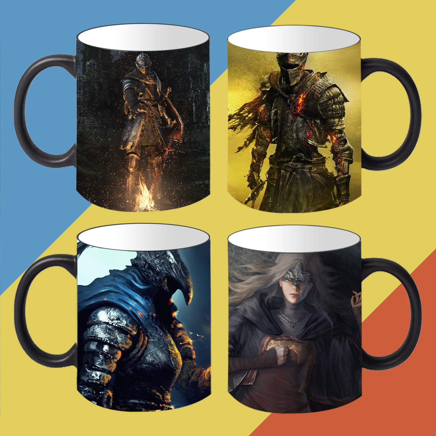 黑暗之魂3游戏定制周边加热变色陶瓷马克杯咖啡杯水杯子现货,模玩/动漫/周边/娃圈三坑/桌游,动漫水杯/居家/百货,淘宝优惠券,粉丝福利购,淘宝优惠卷