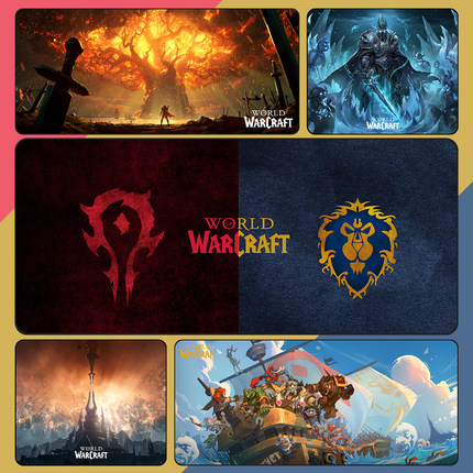 魔兽世界WOW游戏定制周边鼠标垫超大桌垫精品锁边电竞ins风现货