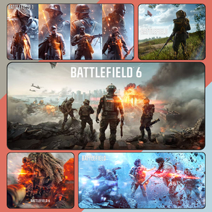 战地6134系列2042游戏定制周边鼠标垫超大桌垫锁边电竞ins现货