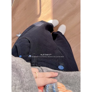 蓝标设计弯刀休闲牛仔裤 显瘦遮肉修腿神裤 1067 丹宁裤 桃桃家