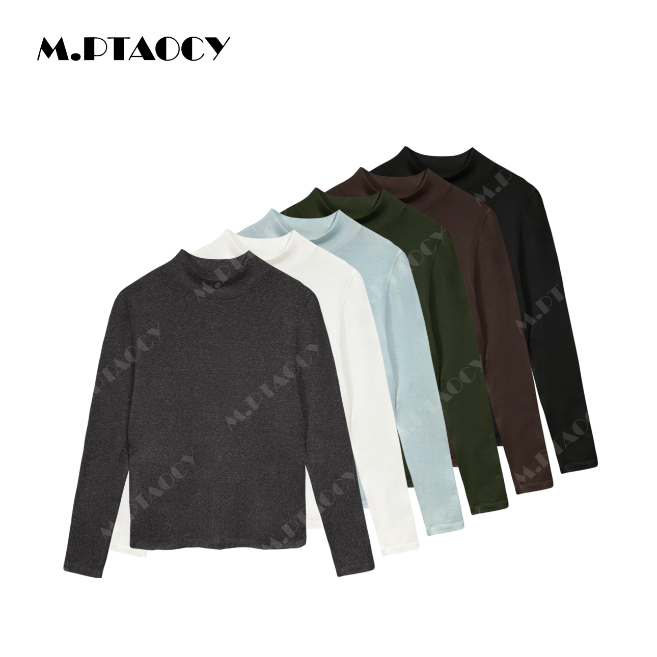 桃桃家-【非凡T】超细纱线美妙体验上身无感的修身长袖打底衫1102