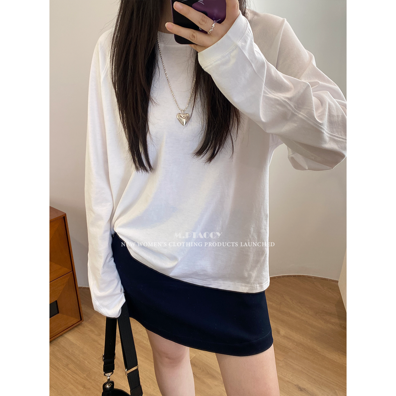 桃桃家-【爱不释手】酵素水洗立体剪裁精梳棉透气简约长袖t恤1018,女装/女士精品,T恤,淘宝优惠券,粉丝福利购,淘宝优惠卷