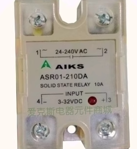 原装AIKS爱克斯固态继电器ASR01-210DA 10A直流控制