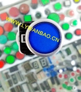 原装AIKS爱克斯按钮开关AS2203-11D带灯12V24V110V220V蓝色
