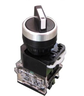 原装AIKS爱克斯旋钮选择开关AS2203-11X/3/B三档自锁一开一闭黑色