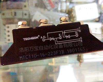 湖北台基TECHSEM岘峰可控硅模块MTC110-16-223F3B/MTC110A 1600V