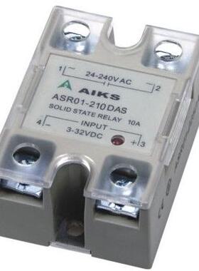 原装AIKS爱克斯固态继电器可控硅ASR01-210DA直流控制10A