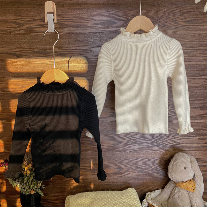 韩版童装2024秋新款女童针织