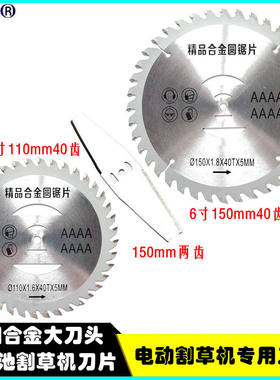 小型轻便充电式割草机刀片