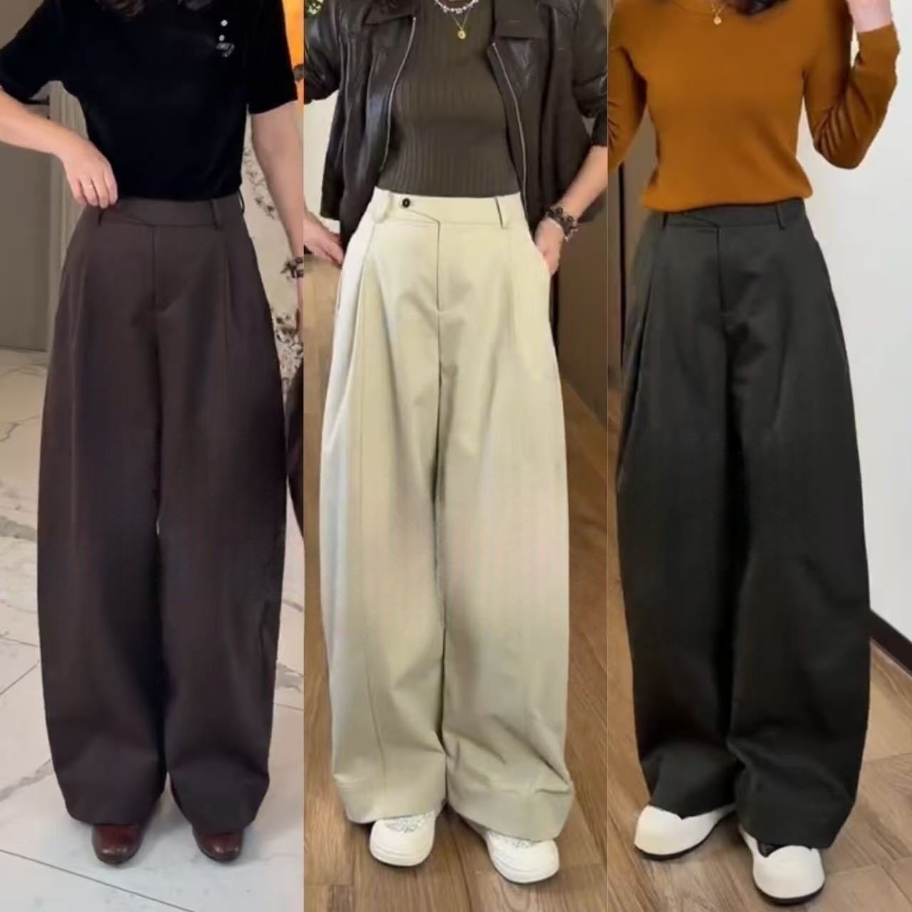 弯刀裤女秋季新款杨桃裤高腰百搭