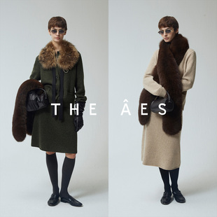 安上THE AES｜MIU千金黄金年代醇厚花纱中古针织毛衣针织半裙套装