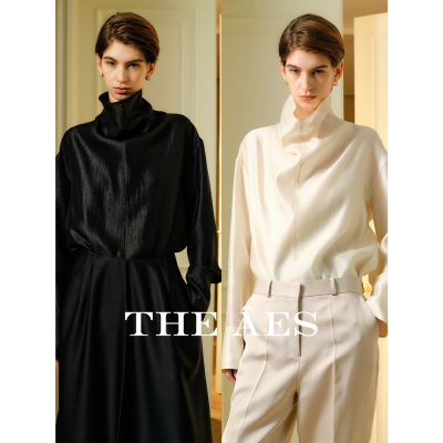 安上THEAES通勤套衫缎光