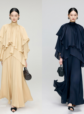 安上THE AES｜光芒叠生古典立裁工艺显瘦珍藏美人上衣连衣裙裙裤