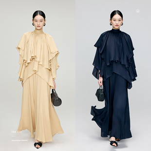 安上THE AES｜光芒叠生古典立裁工艺显瘦珍藏美人上衣连衣裙裙裤