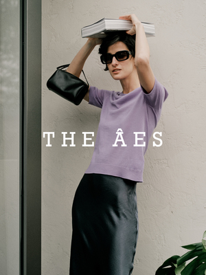 安上THEAES极简丝光Row针织T