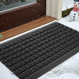 新款入口门垫户外雨雪天耐脏除尘疏水防滑地垫镂空TPE易打理脚垫