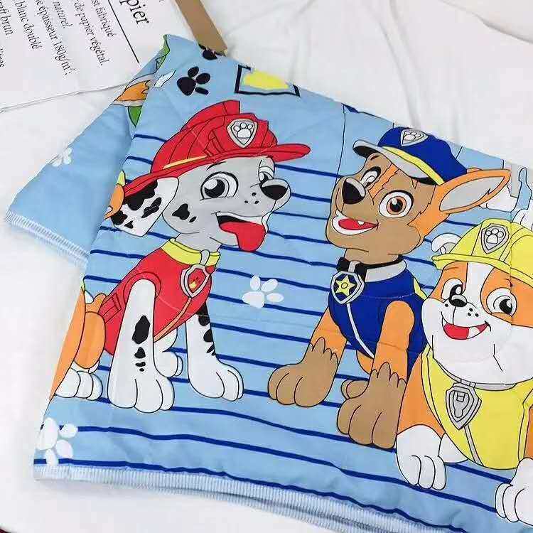 爆款卡通儿童夏凉被哆啦a梦汪汪队凯蒂猫幼儿园空调被纯棉薄被子