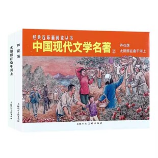 正版经典连环画阅读丛书 中国现代文学名著 2 上海人民美术出版社 全2册 芦花荡+太阳照在桑干河上经典连环画阅读丛书教材教程书