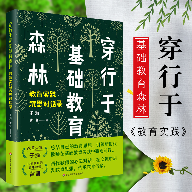 正版穿行于基础教育森林 教育实践沉思对话录 于漪老师数十年教育实践 黄音 青年新时代教师 华东师范大学 教学方法及理论教程书