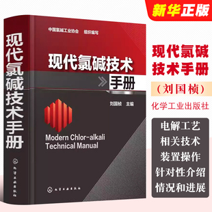 化学工业 正版 盐电解制烧碱氯气基本电化学理论工艺方法技术手册 现代氯碱技术手册 离子膜电解制烧碱工艺设计生产技术操作教程书