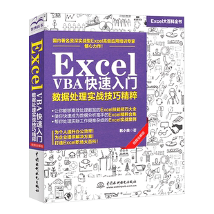 正版Excel VBA 快速入门数据处理实战技巧精粹 计算机办公软件书 excelvba编程书籍代码大全 wps软件零基础office表格制作教程书